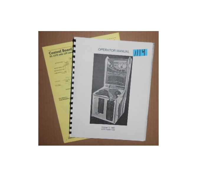 CHASE THE RAINBOW Arcade Machine Game OPERATOR'S MANUAL with SCHEMATICS